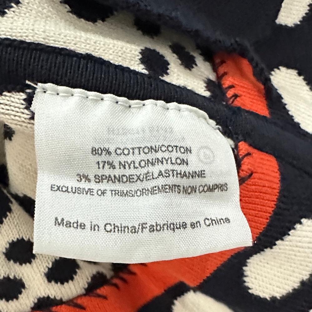 Tory Burch Polka Dot Navy and Cream Blazer - Picture 11 of 12